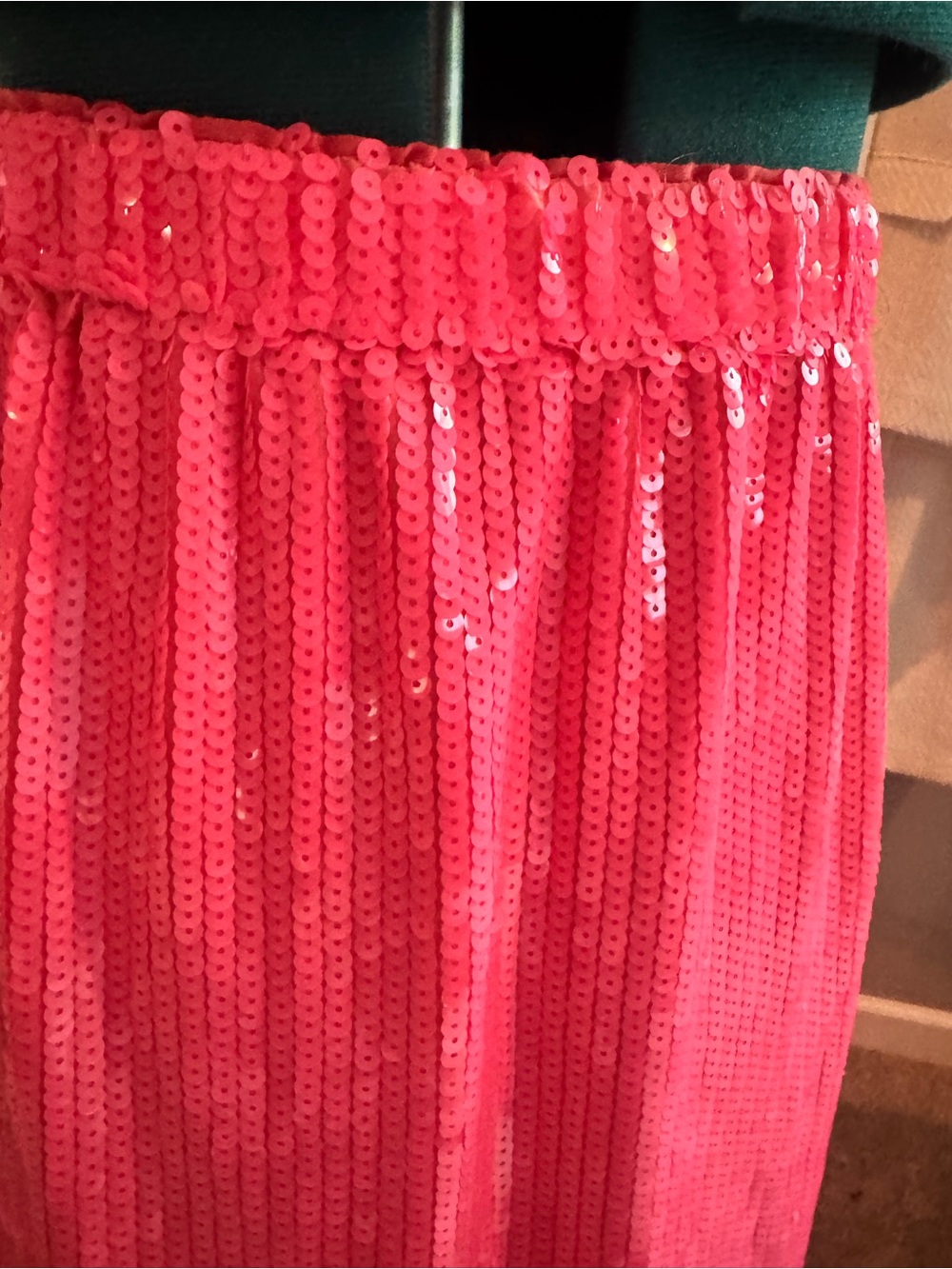 J. Crew Pink Sequin Maxi Skirt - Picture 2 of 4
